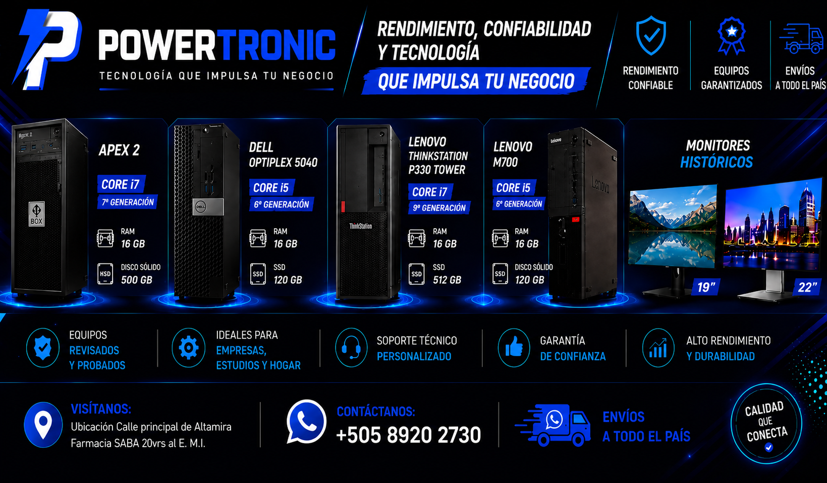 POWERTRONIC — Venta de Computadoras y Soporte Técnico de Alta Gama